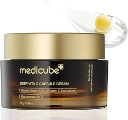 Medicube Deep Vita C Capsule Cream 55g – Unisex Vitamin C Illuminating Facial Cream K-Beauty
